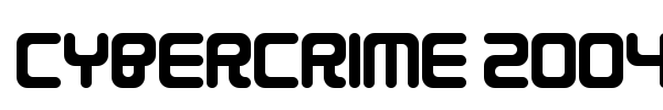 Cybercrime 2004 font preview